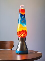 Sticker - modern electric light lamp on table