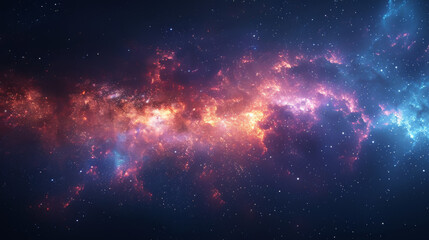 Wall Mural - milky way in the night sky