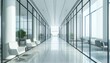 © Henry - Contemporary Office Hallway with Natural Light and Minimalist Design