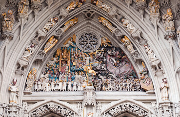 Canvas Print - Bas-relief. The Last Judgment