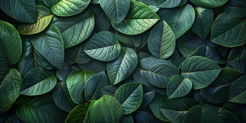 Green Leaf Pattern, Nature Texture