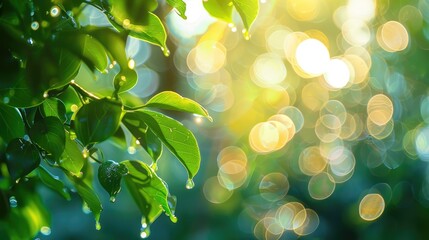 Canvas Print - Bokeh on a background of natural light