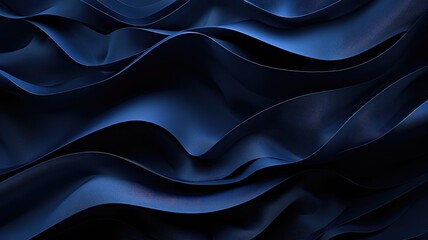 Wall Mural - Abstract blue and black fluid art painting with swirls and waves. Digital art design of blue abstract picture with waving motion shot. Art and creative design concept for wallpaper and print. AIG53F.