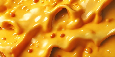 Wall Mural - Melted cheese close-up