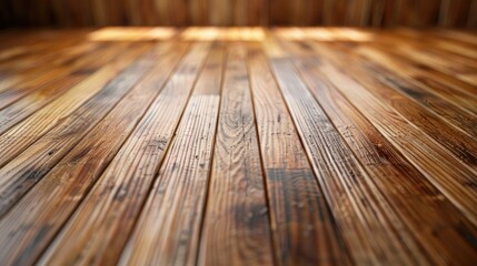 Wall Mural - Texture of wood room surface with space for text