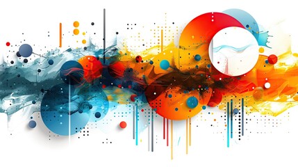 Wall Mural - Abstraction. Abstract digital painting. Abstract background