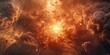 © Nice Seven - Fiery Cosmic Explosion with Debris and Clouds