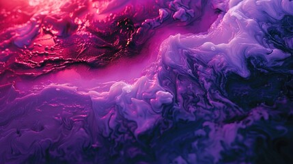 A screen on a computer showing purple and red hues