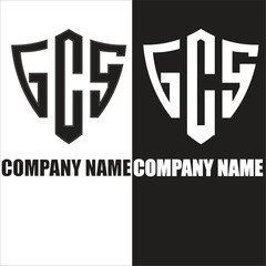 Illustration of company logo black version and white version suitable for a new company. Flat design, flat vector, Logo design