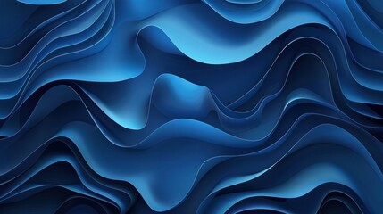 Wall Mural - A sleek and modern abstract blue background in vector format.

