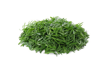 Wall Mural - Pile of fresh dill isolated on white