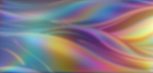 Wall Mural - Abstract bright blurred background in holographic colors.