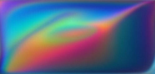 Poster - Abstract vibrant blurred background with holographic stains.