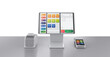 © phonlamaiphoto - Point of sale system or cash register machine on desk