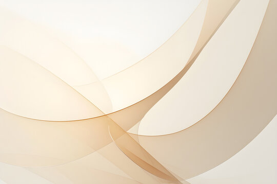 Abstract flowing gradient beige waves background for minimal clean elegant design
