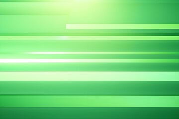 Wall Mural - Green striped abstract background with neon light beams crossing