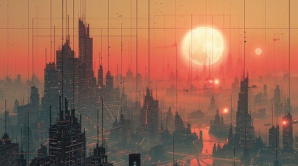 Poster - matrix city