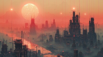 Poster - matrix city