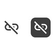 © Abdul - link off icon link disconnect icon Link icon, attach link chain icon. Internet url icon symbol. Simple link icon designInternet URL or webpage url link icons set.