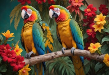 Naklejka na meble blue and yellow macaw