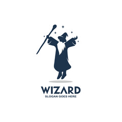 Wall Mural - Wizard logo vector