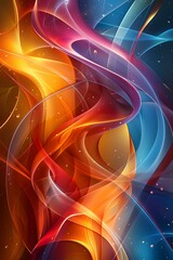 Wall Mural - Abstract Swirls of Color
