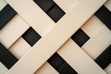 Sticker - abstract geometric pattern in black and white