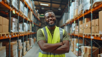 Sticker - The warehouse worker smiling