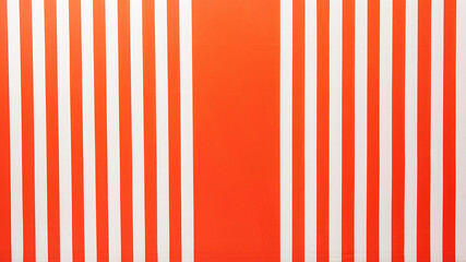 Wall Mural - Background with stripes, orange and white.