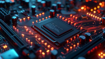 an abstract hardware board