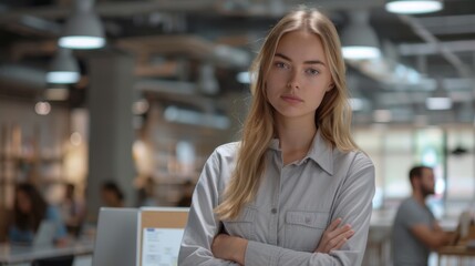 Sticker - The serious office woman