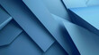 © VK Studio - Deep blue, overlapping geometric planes form an abstract composition, presenting a sense of depth and modern artistry.
