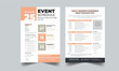 © Mdobayes - Event Schedule layout design template with unique design style concept