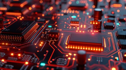 an abstract hardware board