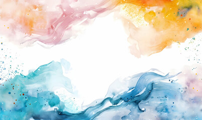 abstract brush watercolor background design illustration