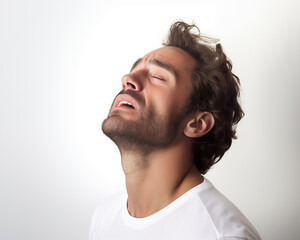 Wall Mural - Emotional portrait of man.