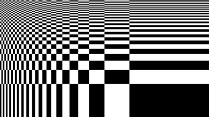 Aufkleber - Glitch Checkered Pixels Pattern. Pixel Art Chaotic Glitchy Background. 90s CCTV VHS Screen Vibe. Vector Illustration.