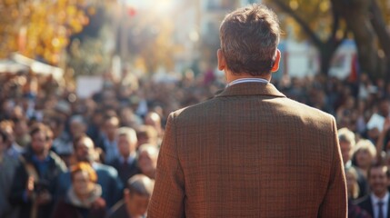 Male presenter speaks to audiences at workshop