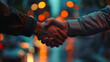 © Adolfo Perez Design - A Partnership Forged: Handshake Captures the Moment of Success Between Diverse Partners, Generative AI