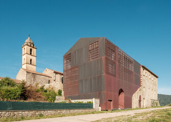 Wall Mural - Ancient and modern architecture blended at the Cunventu San Francescu at Sainte-Lucie-de-Tallano in Corsica