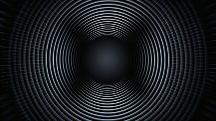Wall Mural - A black and white image of a tunnel with many lines, AI