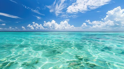 Sticker - Azure ocean with skies overhead