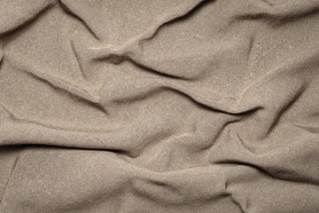 Wall Mural - Fabric texture. Wrinkled cotton with folds. Woven cloth. Abstract background