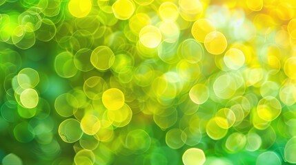Fototapete - A green background with many small circles