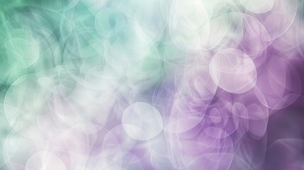 Fototapete - A colorful background with purple and green swirls. The background is blurry and has a dreamy, ethereal quality