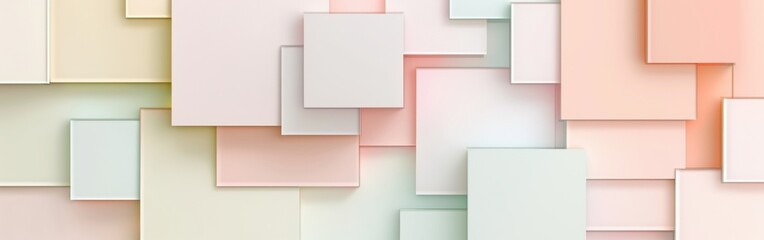 Wall Mural - A colorful background made up of squares of different colors. The squares are arranged in a way that creates a sense of depth and texture. Scene is vibrant and playful, with the colors