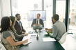 © ThurstanBuyout/peopleimages.com - Team, business meeting and laptop for brainstorming in company as consultant in accounting firm or bank in workshop or office. Group, people and tech in collaboration for growth or career in finance