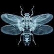 © Raweewit - X-ray of a cicada, displaying its exoskeleton and internal organs, Scientific, Cool tones, Digital art, Detailed and fascinating.
