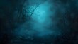 © shinchan - horror background with spooky trees and cloudy environment with night view background genrated by AI.