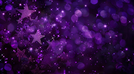 Wall Mural - image purple star background